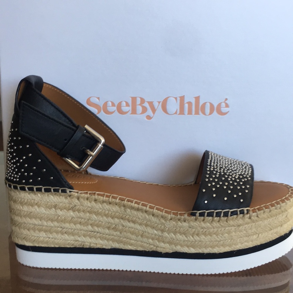 See by Chloé platform wedge sandals